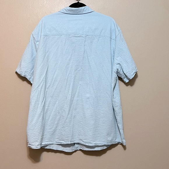 Winston Big & Tall Subscription Box Peruvian Seersucker SS Button Down Shirt 2XL - Picture 4 of 10